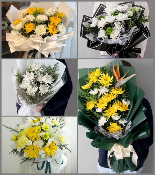 广东潮州市潮安区东凤镇德修村白事花束代送